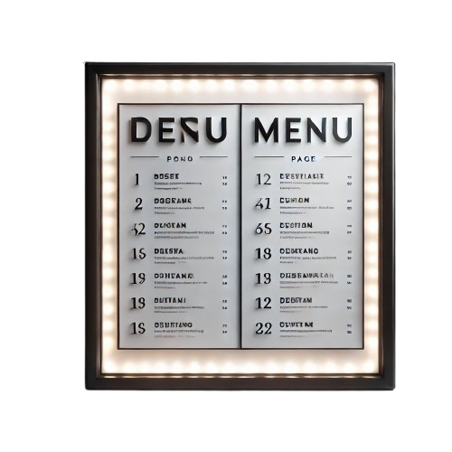 Menus Restaurant LED