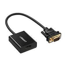 ADAPTATEUR UGREEN VGA VERS HDMI AVEC CABLE D'ALIMENTATION MICRO USB